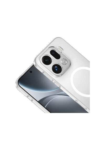 Oppo Find X9 Pro Kılıf Sararmaz Ultra İnce Sert Mika Magsafe Kamera Yükseltili Celikaksesuar Şeffaf