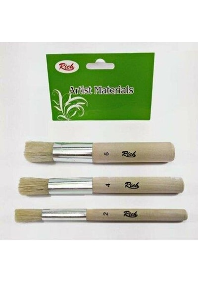 Rich Fırça Stencıl 3 Lü Set 2-4-6