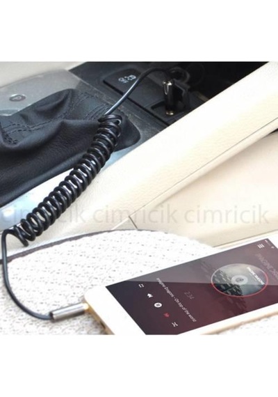 Aux Stereo Yeşil Akordiyon Kablo 150 Cm