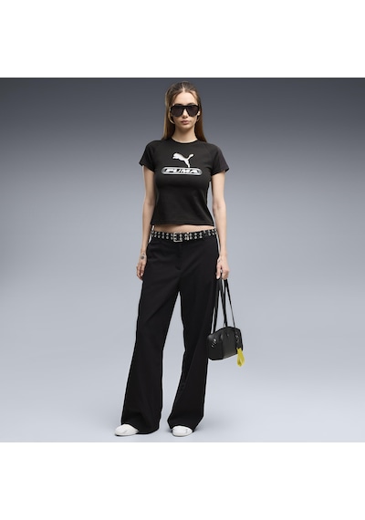 Puma Sport Graphic Kadın Siyah Günlük Stil T-shirt 69405101