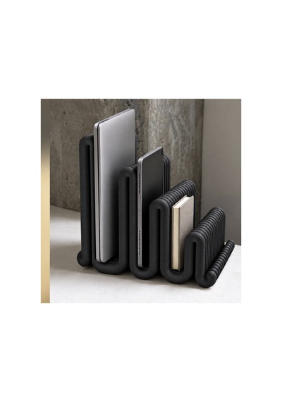 Cora Dekoratif Çoklu Laptop / Dergi / Tablet Standı - Siyah