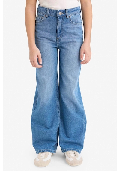 Defacto 90s Wıde Leg Geniş Paça Jean Pantolon Kız Çocuk G4648a826smnm39 Mavi-nm39