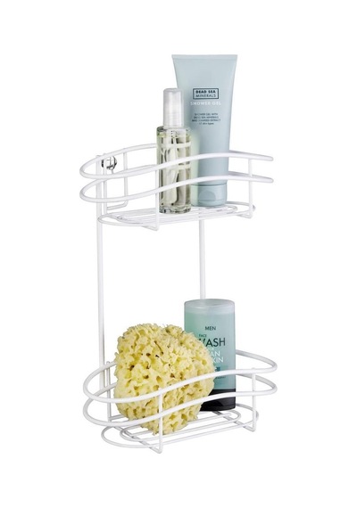 Wenko 2 Katmanlı Duvar Rafı Classic Plus - Çelik, 24 X 32,5 X 15 Cm, Beyaz