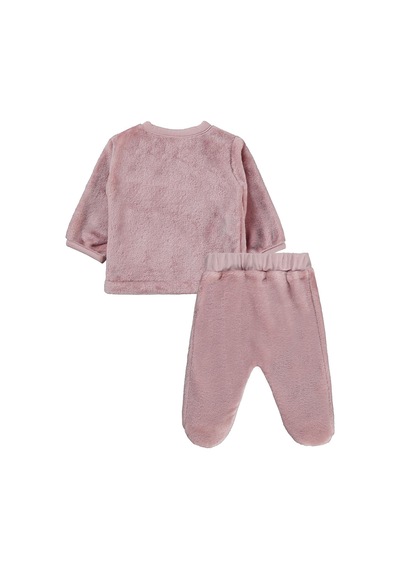 Civil Baby Unicorn Nakışlı Zıbın Takımları - Pembe Pastel Pembe