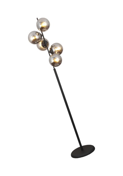 Missy 5 Li Siyah Lambader Füme Camlı Modern , Oturma Odası ,yatak Odası , Salon Lambader Çok Renkli