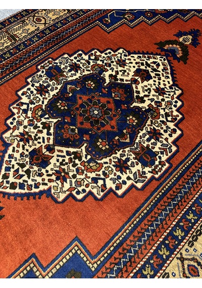 El Dokuma Taşpınar Halısı 175x315 Kavun İçi Kök Boya 6 M2 Halı Turuncu