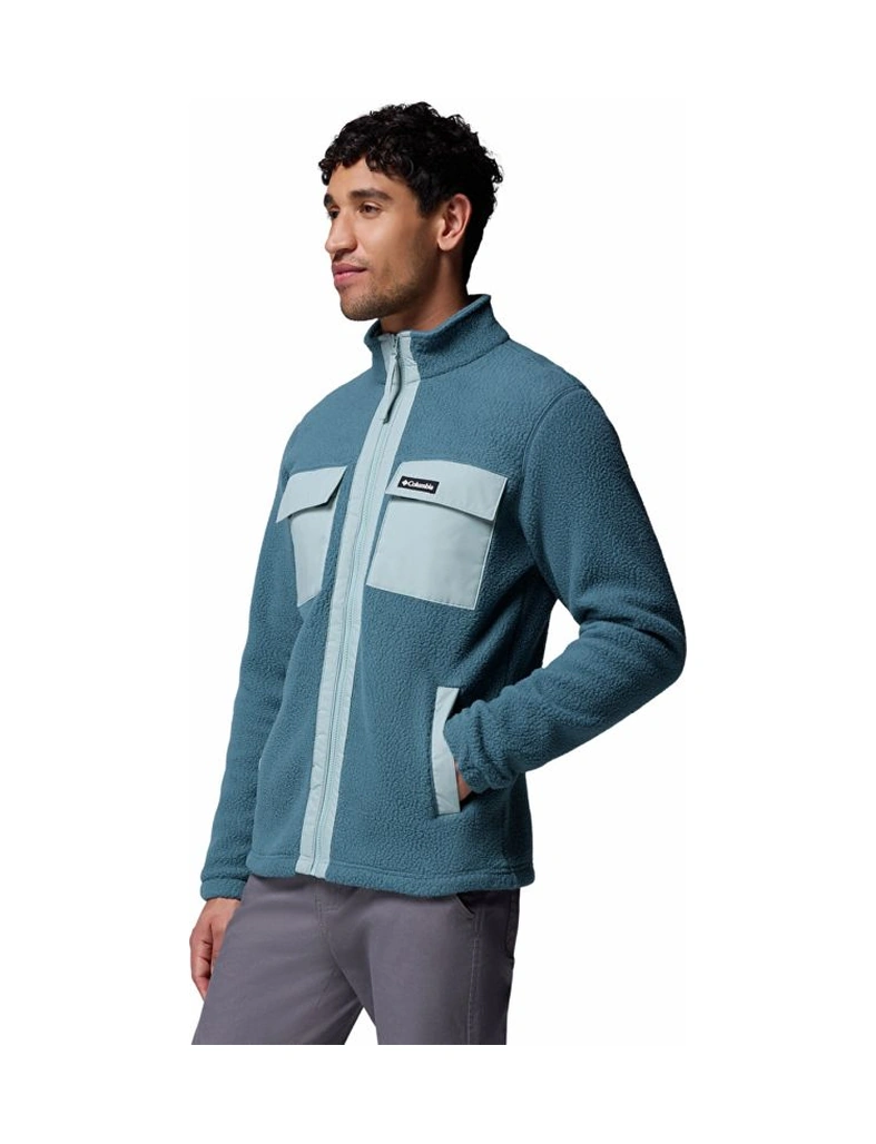 Columbia Juniper Peak Full Zip Fleece Mavi Erkek Outdoor Polar Xe6508 Mavi