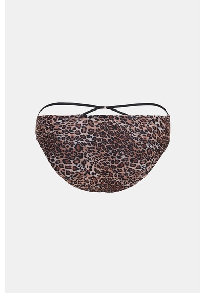 Amarelle Capetown Leopar Desenli Biyeli Toparlayıcı Bikini Altı Leopar