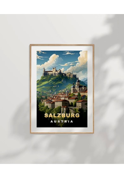 Çerçevesiz Poster Salzburg'un Zarafeti