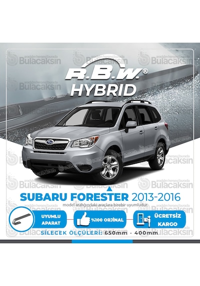 Subaru Forester Ön Silecek Takımı (2013-2016) RBW Hibrit