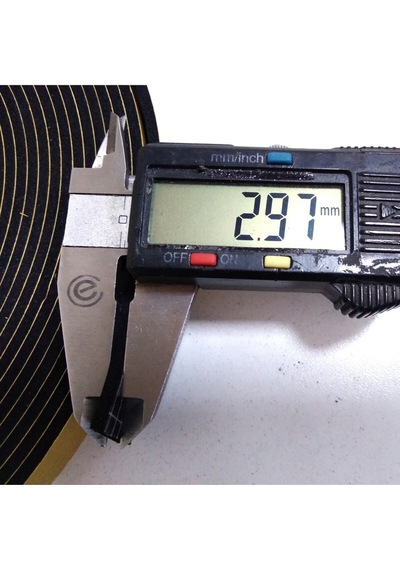 Kapı Pencere Bandı Yapışkan Kapı Pencere Süngeri Eva-3mmx15mm-siyah-10 Mt Siyah Diğer