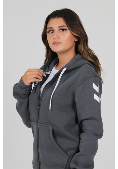 Hummel Armin Pamuklu Sweatshirt Antrasit