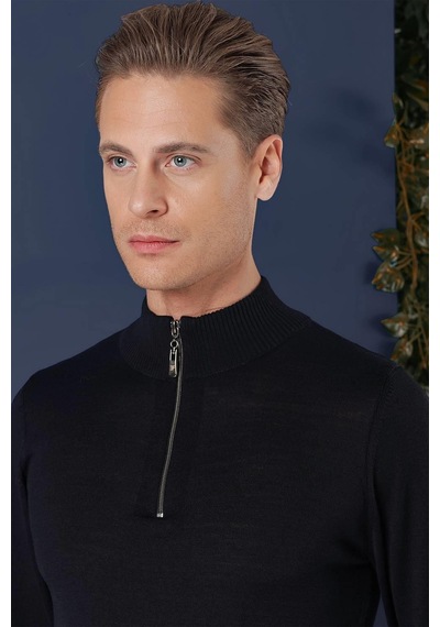 Efor Tr 861 Slim Fit Lacivert Klasik Triko Lacivert