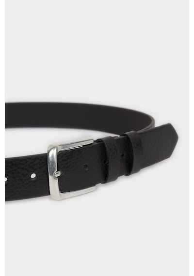 Defacto Erkek Dikdörtgen Toka Suni Deri Jean Kemeri H5068axnsbk27 Siyah-bk27