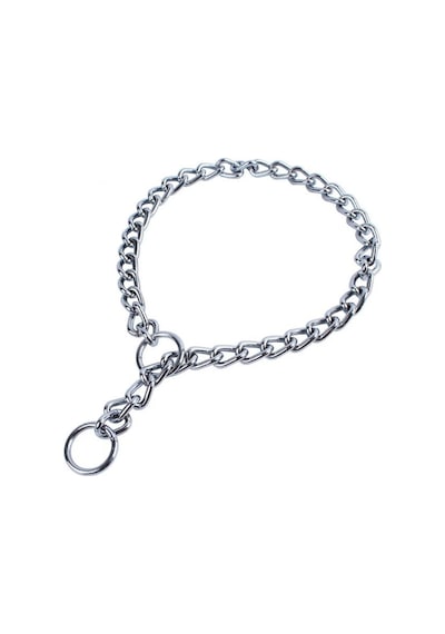 Nunbell Köpek Eğitim Boyun Zinciri Gri XS 4 MM - 65 CM Gri