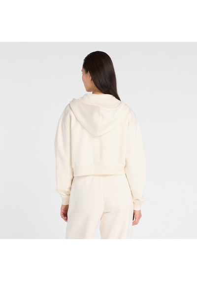 New Balance Linear Heritage Fleece Kadın Beyaz Sweatshirt Wj53509-pef BEYAZ