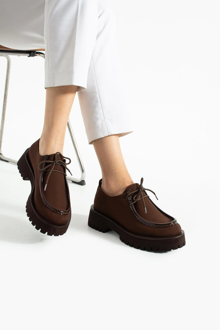 Kadın Yüksek Taban Loafer Arden - Kahverengi Kahverengi