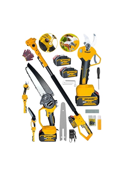 Dragro Alman DRG-YGLI38 S 3800 VF 30 AH Daflong Seri 2 Akülü Yağ Pompali Şarjlı Budama Makası + Budama Makinesi 2'li Set Dragro Alman DRG-YGLI38 S 3800 VF 30 AH Daflong Seri 2 Akülü Yağ Pompali Şarjlı Budama Makası + Budama Makinesi 2'li Set