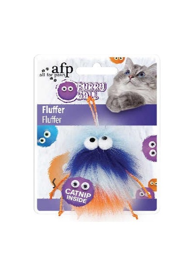 Afp Furry Ball - Tüylü Renkli Fare Oyuncak Turuncu