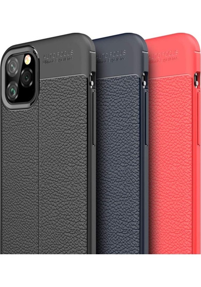 Apple Uyumlu iPhone 11 Kilif Deri Görünümlü Tam Koruma Niss Silikon 403231751