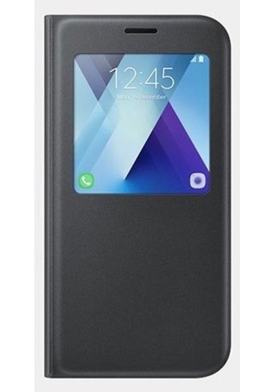 Galaxy A7 2017 İle Uyumlu S View Cover Siyah Ef-ca720pbegww