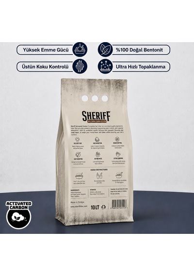 Sherıff Aloeveralı Beyaz Bentonit Kedi Kumu 10lt