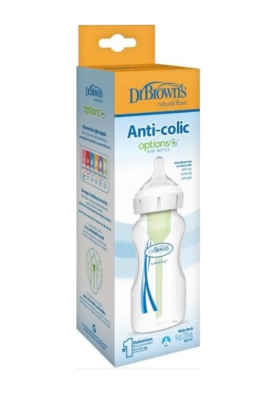 270 Ml Geniş Ağız Pp Biberon 2. Seviye Emzik İle Açık