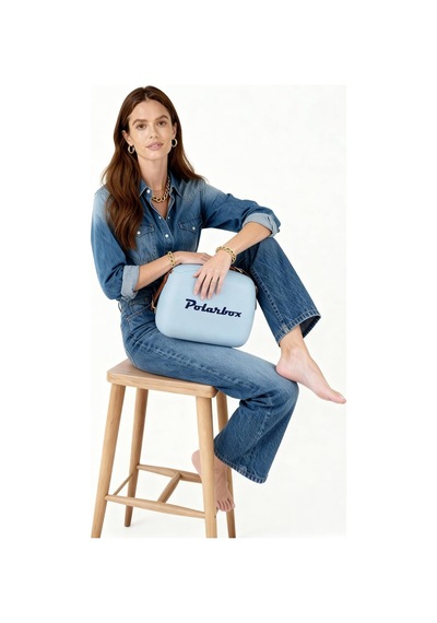 Bruma Classic - Denim 6l Sıcak Ve Soğuk Tutucu Thermo Çanta Mavi Altın - Siyah