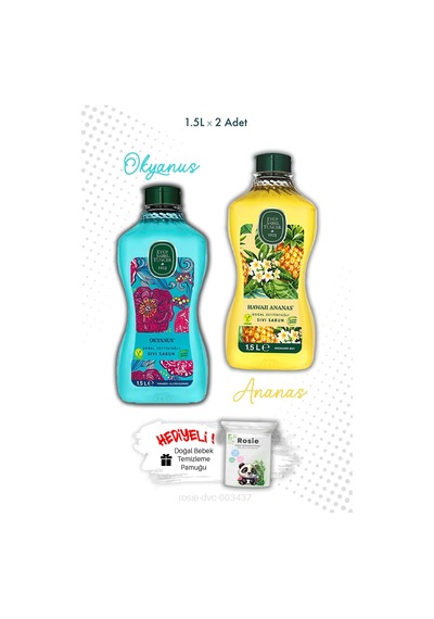 1.5l Sıvı Sabun Okyanus Ve Hawaii Ananas Ve Rosıe