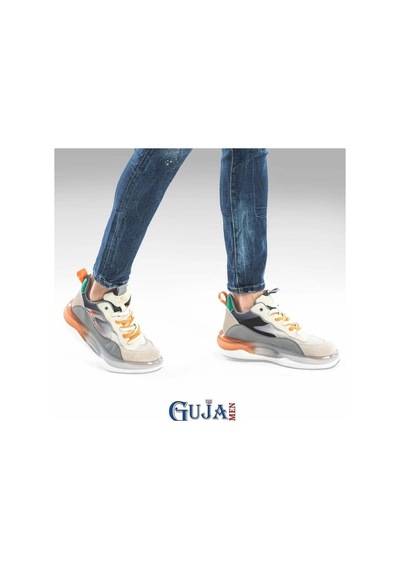 Guja 23k538 Erkek İthal Taban Sneaker Spor Ayakkabı Bej