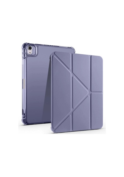 Apple Uyumlu iPad Air 11 2024 Kılıf Zore Tri Folding Kalem Bölmeli Standlı Kılıf Klasik
