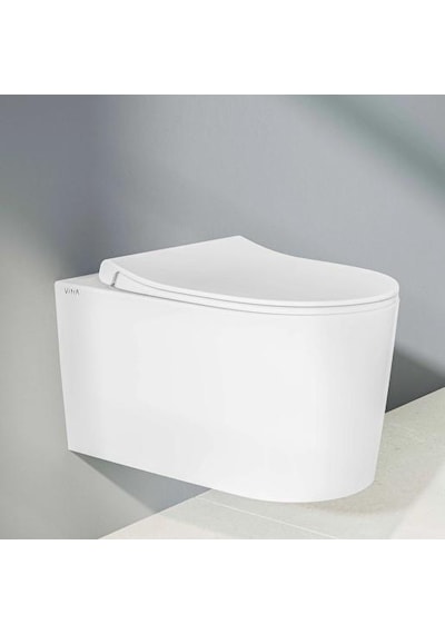 VitrA Nest Quantumflush Beyaz Asma Klozet Ve Duroplast Yavaş Kapanan Kapak 7870b403-0090
