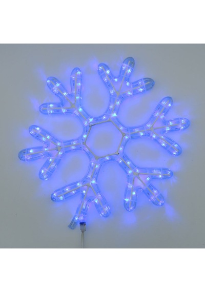 Led Işıklı Kar Tanesi Yılbaşı Süsü 220v Mavi 50 Cm