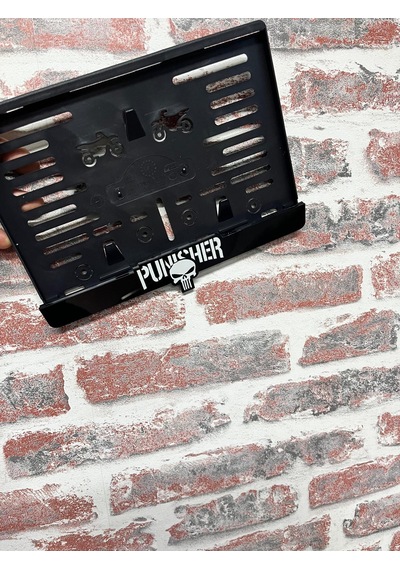 Punısher Pleksi Motor Plakalığı