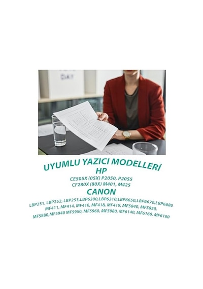 Ysy P2055d P2055dn P2055x Ce505x Cf280x & Can. Crg-719h Yüksek Verimli Muadil Toner