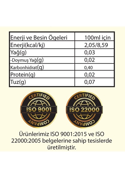 Hanzade Bitkisel Gül Sirkesi 2 x 500 ML