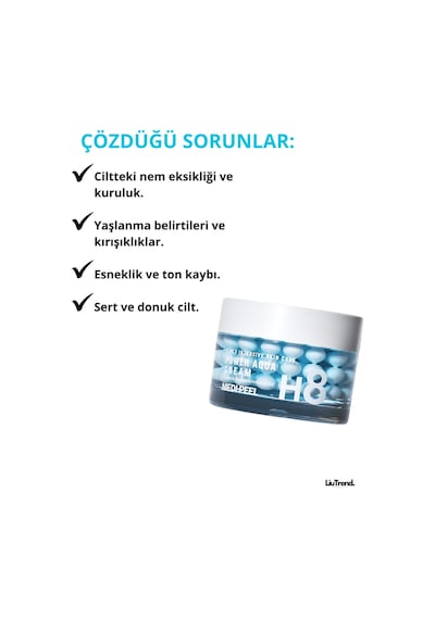 Medipeel Power Aqua Cream - Sıkılaştırıcı, Kırışıklık Karşıtı Nemlendirici Peptitli Krem 50ml M0079