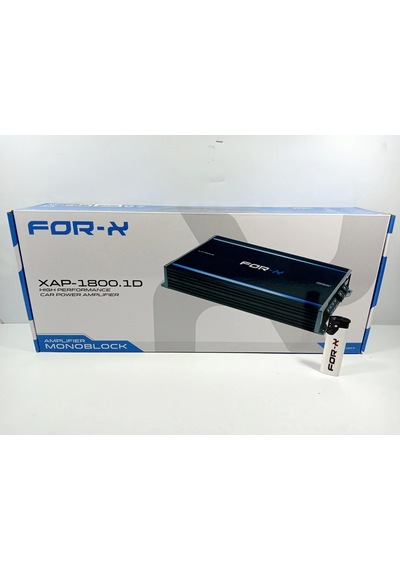 For-x Mono Amfi 1800 Rms + For-x Çakmak For-x Xap-1800.1d Bass Anfisi Bass Kontrollü Mono Anfi