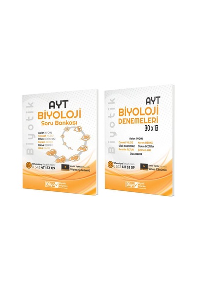 Biyotik Ayt Biyoloji Soru Ve Deneme Seti 2 Kitap