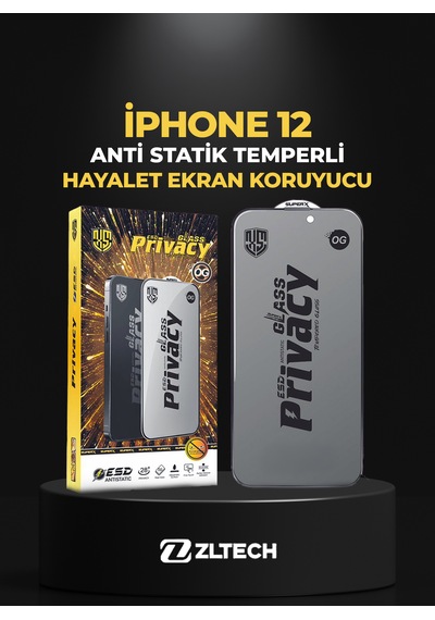 OG GLASS ESD Anti Statik Hayalet Apple Uyumlu iPhone 12 Ekran Koruyucu