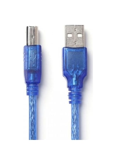 5 Metre USB Yazıcı Kablosu mavi renk