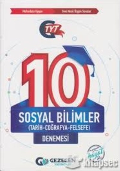 Gezegen Yayınları Tyt Sosyal Bilimler Tarih -Coğ-Felsefe 10' Lu