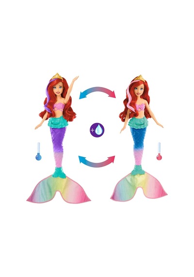Hpd43 Disney Prensesi Ariel Yüzen Ve Renk Değiştiren Küçük Deniz Kızı