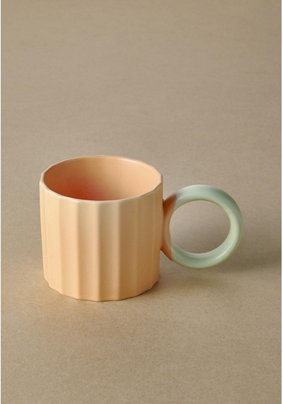 The Mia Runden Porselen Kupa Sarı 250 Ml