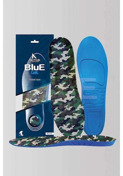Blue Gel BG184.ML Memory Foam Ortopedik, Asker Botları İç Tabanlık