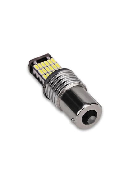 Sisa BA15S 1156 P21W 45 Led Geri Vites Sinyal Stop Ampulü Beyaz 2 Adet