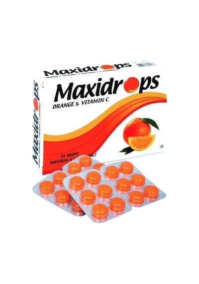 Maxidrops Portakal C Vitaminli 24 Pastil
