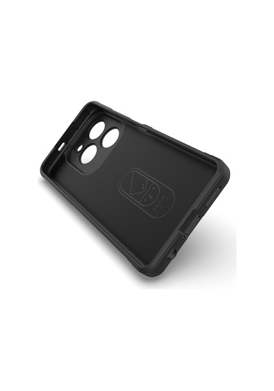 Mobilteam Tecno Spark 20 Pro 4g Kılıf Esnek Tpu Oyuklu Arka Yüzey Tasarımlı Etnik Sili Siyah