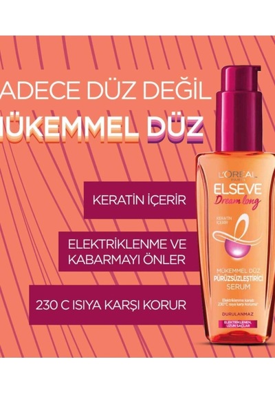 Elseve Dream Long Saç Serumu Mükemmel Düz Pürüzsüzleştirici 100 Ml Kategori: Saç Vitamini