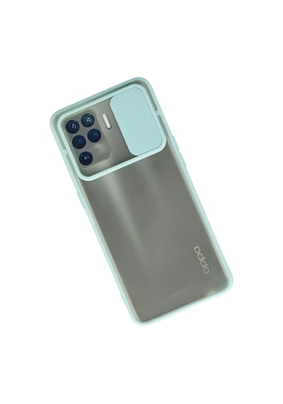 Newface Oppo Reno 5 Lite Kılıf Palm Buzlu Kamera Sürgülü Silikon Semeglbl - 73 - Turkuaz